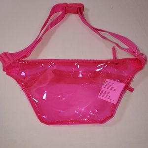 Neon Pink See Through Fanny Pack